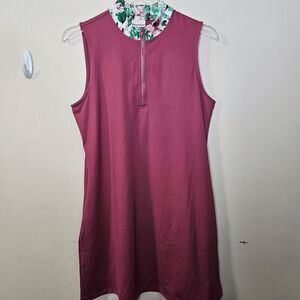 Tommy Bahama Golf Sleeveless Acrive Dry Fit Performance Quarter Zip Knee Length